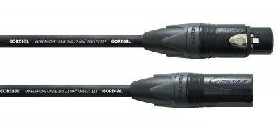 Cordial CPM 1 FM - микрофонный кабель XLR female/XLR male, разъемы Neutrik, 1,0 м, черный в магазине для музыкантов Рок-н-Ролл