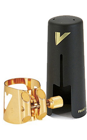 Vandoren LC06P Optimum - Лигатура и колпачок для саксофона сопрано, позолоченная в магазине для музыкантов Рок-н-Ролл