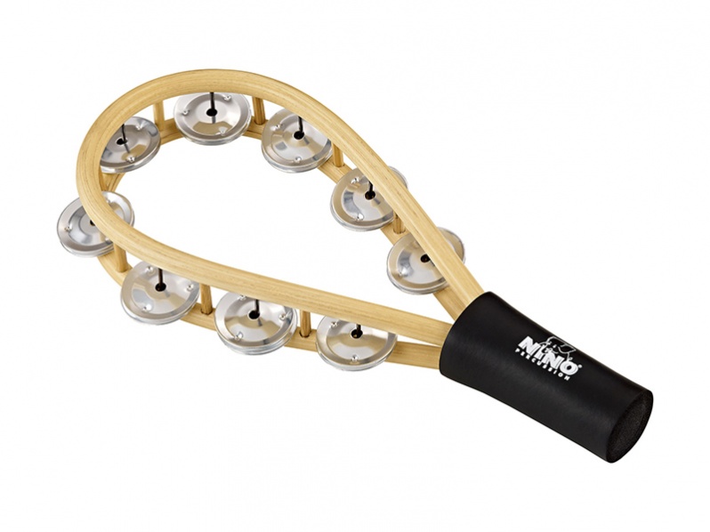 MEINL NINO518 - Тамбурин ракетка, 9 пар бубенцов, Nino Percussion в магазине для музыкантов Рок-н-Ролл