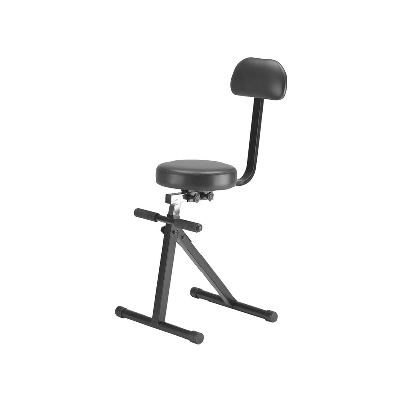 OnStage DT8500 - стульчик гитариста, десять позиций регулировки по высоте, мягкое сидение, черный в магазине для музыкантов Рок-н-Ролл