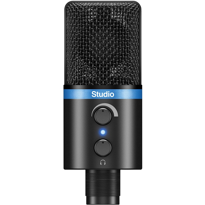 IK Multimedia iRig Mic Studio Black - компактный конденсаторный микрофон с большой диафрагмой в магазине для музыкантов Рок-н-Ролл