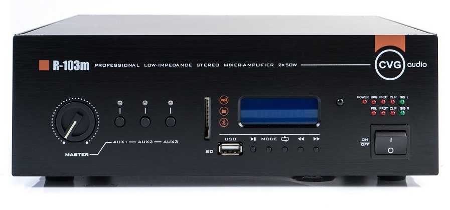 CVGaudio R-103m - Профессиональный двухканальный (стереофонический) микшер-усилитель в магазине для музыкантов Рок-н-Ролл