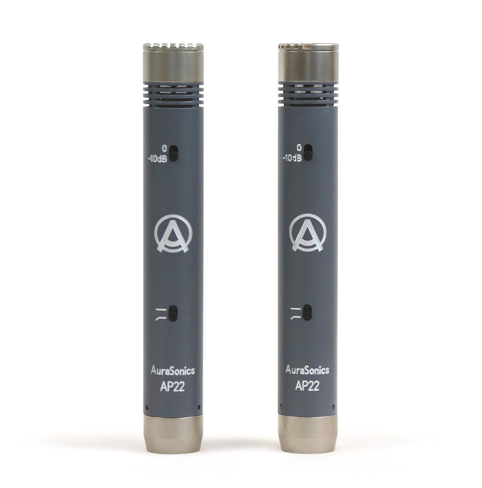 AuraSonics AP22-MP - инструментальные студийные микрофоны, подобранная пара, капсюль 22 мм золото в магазине для музыкантов Рок-н-Ролл