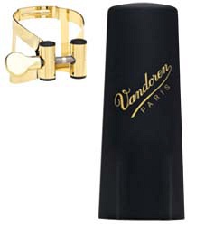 Vandoren LC57DP M/O - Лигатура для саксофона альт металлическая, позолоченная, с одним винтом в магазине для музыкантов Рок-н-Ролл