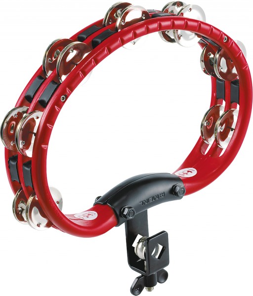 MEINL TMT2R - тамбурин на стойку, пластик ABS, стальные джинглы, цвет красный в магазине для музыкантов Рок-н-Ролл