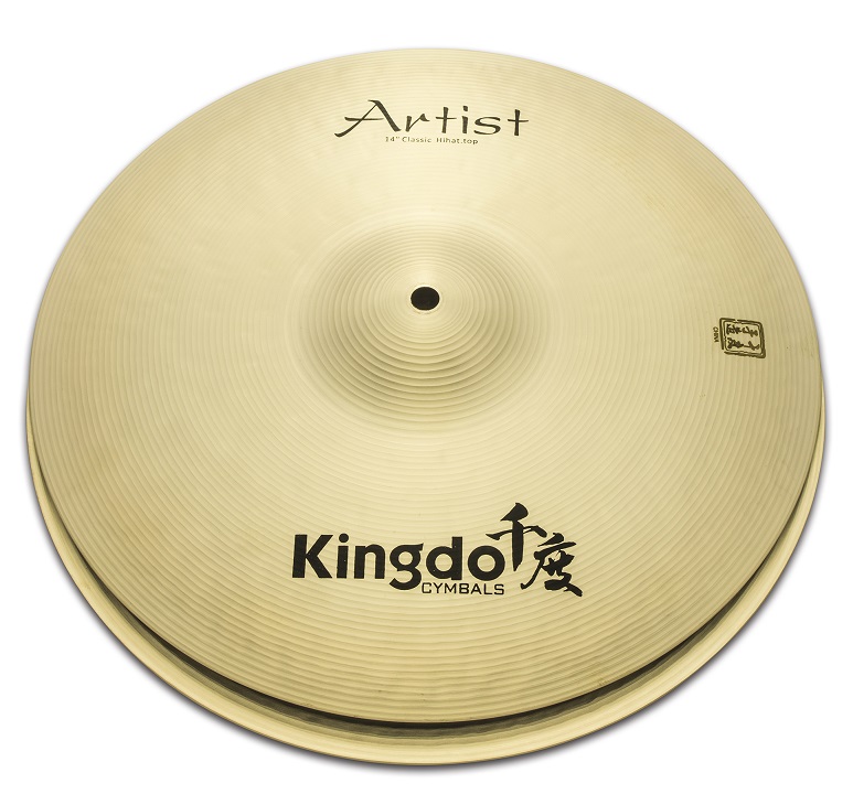 KINGDO 14" ARTIST CLASSIC HI-HAT - Тарелки hi-hat 14", сплав B20, medium, ручная ковка полировка в магазине для музыкантов Рок-н-Ролл