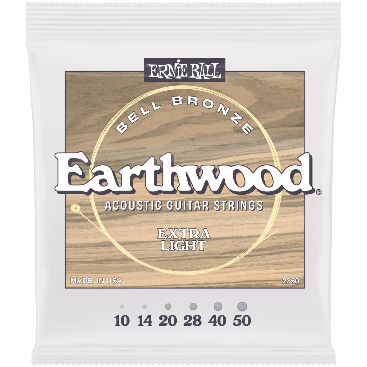 Ernie Ball 2350 - струны для акуст.гитары Extra Light Earthwood Bell Bronze (10-50) в магазине для музыкантов Рок-н-Ролл