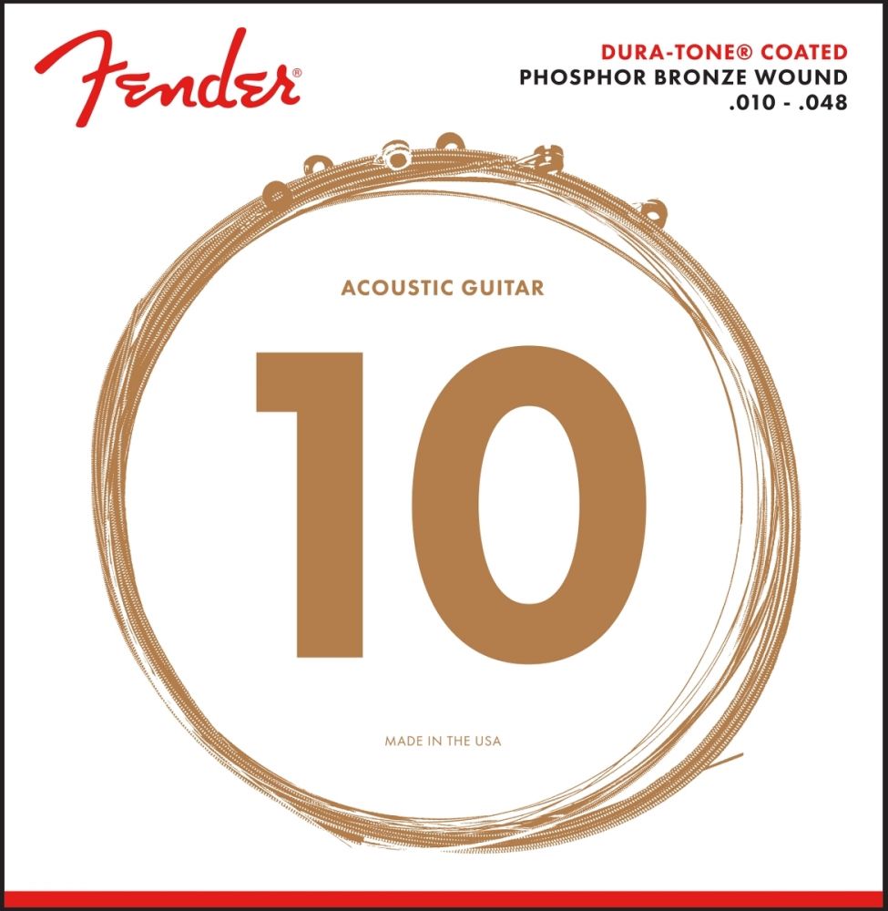 FENDER 860XL PHOSPHOR BRONZE COATED 10-48 - Струны для акустической гитары 10-48 в магазине для музыкантов Рок-н-Ролл