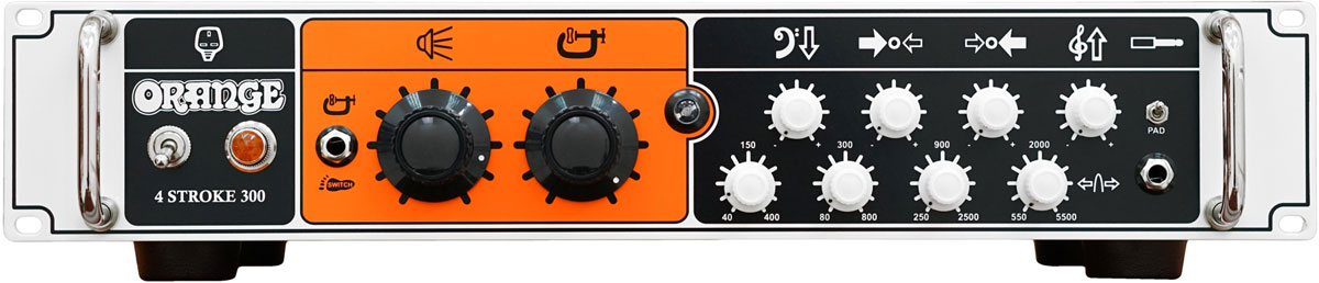 Orange 4 Stroke 300 - усилитель для бас-гитары транзисторный 2U, 300 Вт, 4 Ом в магазине для музыкантов Рок-н-Ролл