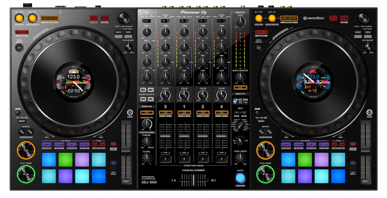 Pioneer DDJ-1000 - 4-канальный профессиональный DJ контроллер в магазине для музыкантов Рок-н-Ролл