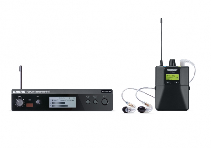Shure P3TERA215CL M16 686-710 MHz - Беспроводная система персонального мониторинга PSM300 с наушн-ми в магазине для музыкантов Рок-н-Ролл