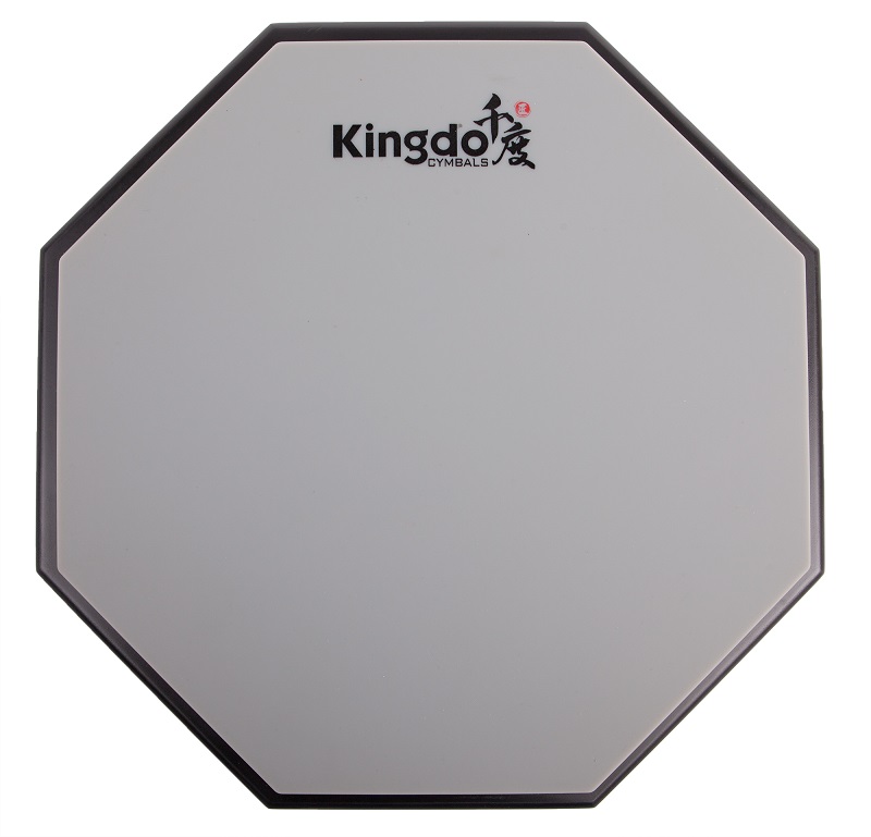 KINGDO DRUM PAD SILICAGEL GREY - тренировочный пэд 12", серого цвета в магазине для музыкантов Рок-н-Ролл