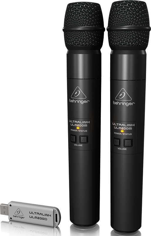 Behringer ULM202-USB - цифровая радиосистема с ручным передатчиком и мини-приёмником с USB-интерфейс в магазине для музыкантов Рок-н-Ролл