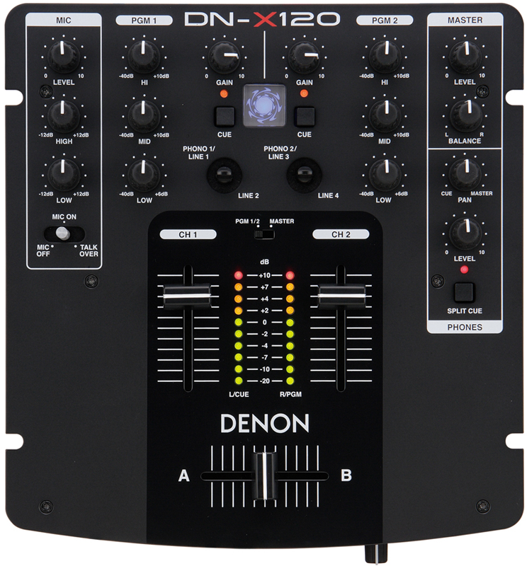 Denon DN-X120E2 - 2-канальный DJ-микшер в магазине для музыкантов Рок-н-Ролл