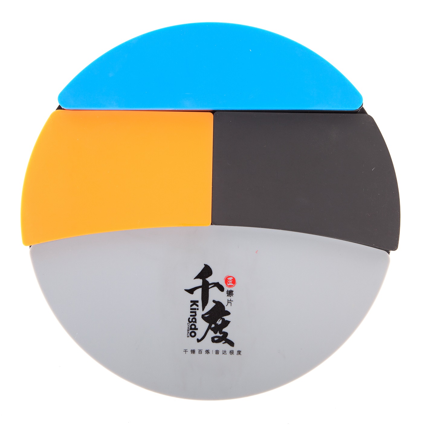 KINGDO DRUM PAD COLORFUL - Пэд для занятий четырехзонный в магазине для музыкантов Рок-н-Ролл