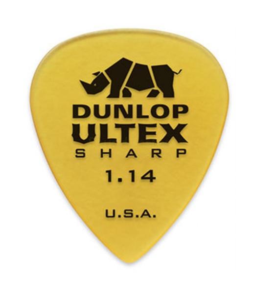 Dunlop 433R1.14 - Медиаторы Ultex Sharp ( в уп 72 шт ) толщина 1.14 мм в магазине для музыкантов Рок-н-Ролл