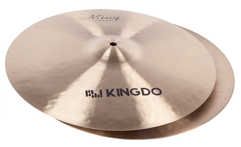 KINGDO 15" MING HI-HAT - Тарелки хай-хет 15" (пара), B20, средней толщины, традиционная отделка в магазине для музыкантов Рок-н-Ролл