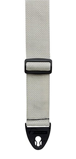 D'Andrea 1355SILVER Polyweb Ace-Lock - Ремень для гитары, серебристый в магазине для музыкантов Рок-н-Ролл