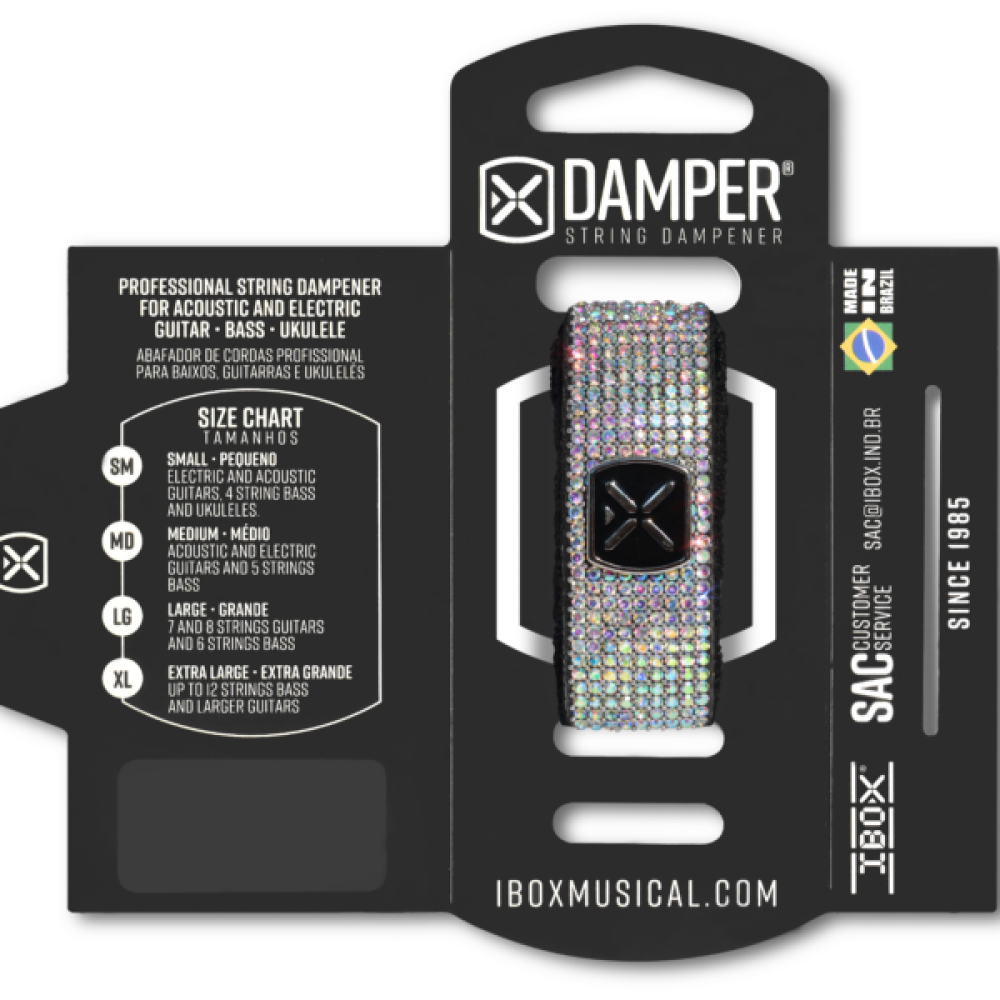 IBOX DAMD03 - Демпфер гитарный, средний, кристаллы, IBOX в магазине для музыкантов Рок-н-Ролл