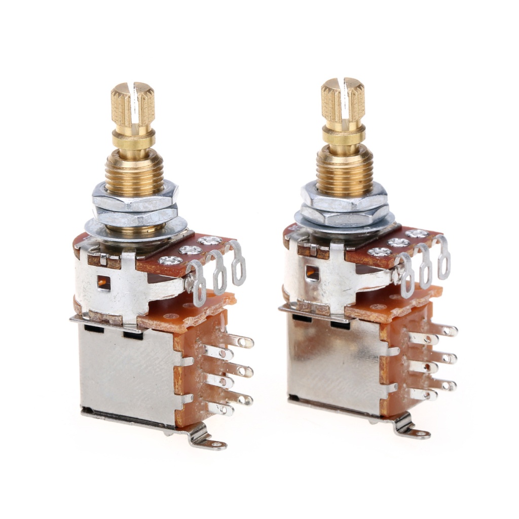 Musiclily MX1932-2 - Потенциометр громкости B500K (лин), Push/Push, 2шт в магазине для музыкантов Рок-н-Ролл