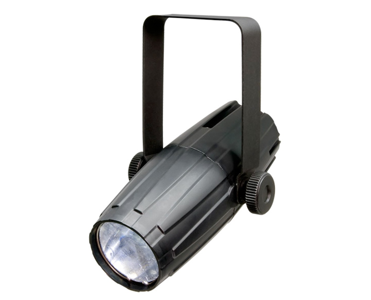Chauvet Led Pinspot 2 - Прожектор для подсветки зеркального шара. 1 белый светодиод в магазине для музыкантов Рок-н-Ролл