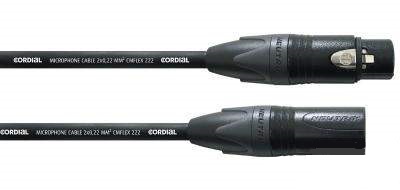 Cordial CPM 1,5 FM BL - микрофонный кабель XLR female/XLR male, разъемы Neutrik, 1,5 м, черный в магазине для музыкантов Рок-н-Ролл