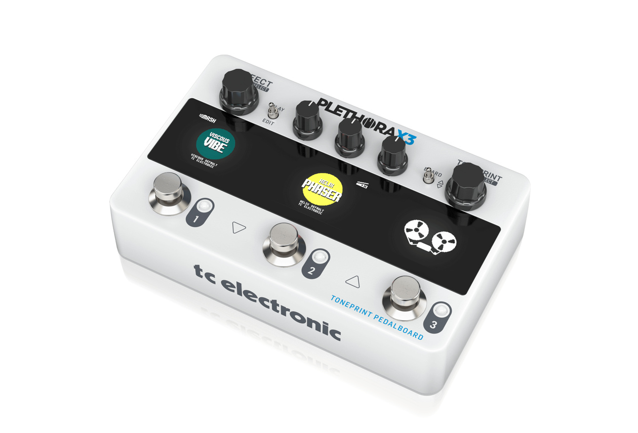 TC electronic PLETHORA X3 - процессор эффектов для гитары, цепочка из 3 эффектов, 127 пресетов в магазине для музыкантов Рок-н-Ролл