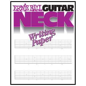 Ernie Ball 7020 Тетрадь с изображениями пустых гитарных грифов в магазине для музыкантов Рок-н-Ролл