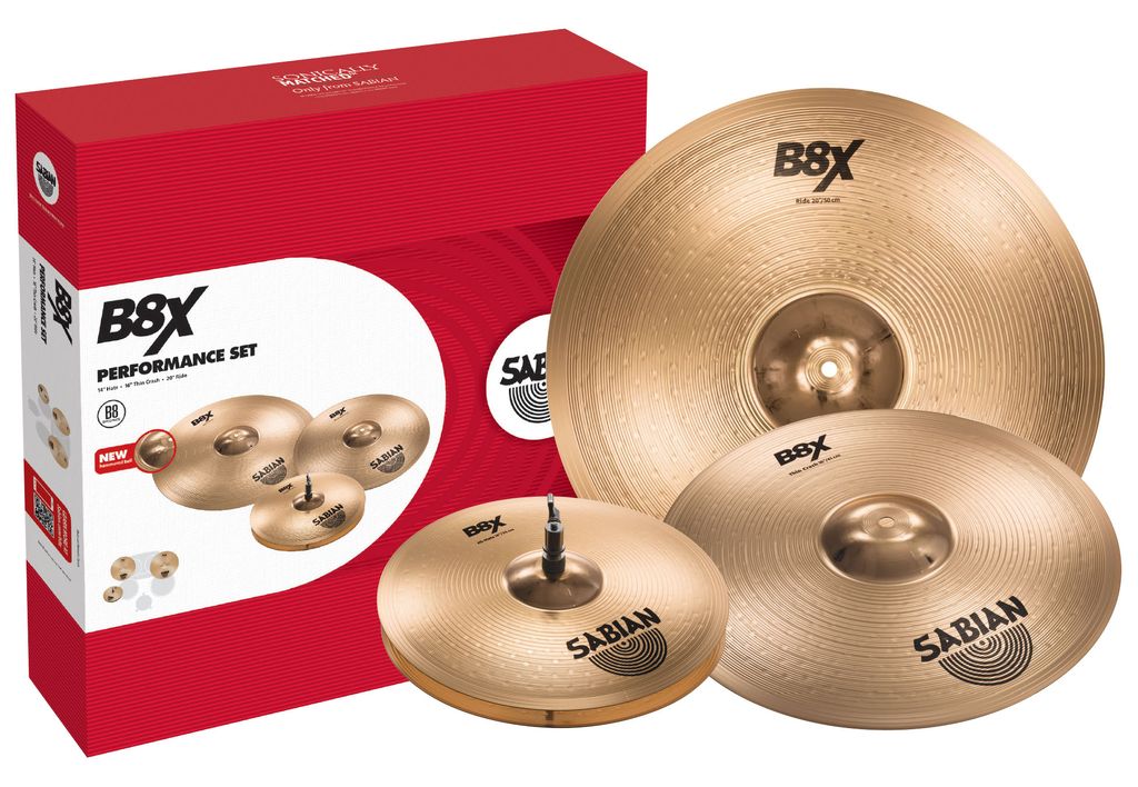Sabian B8X Performance Set - набор тарелок (14" Hats, 16" Crash, 20" Ride) в магазине для музыкантов Рок-н-Ролл