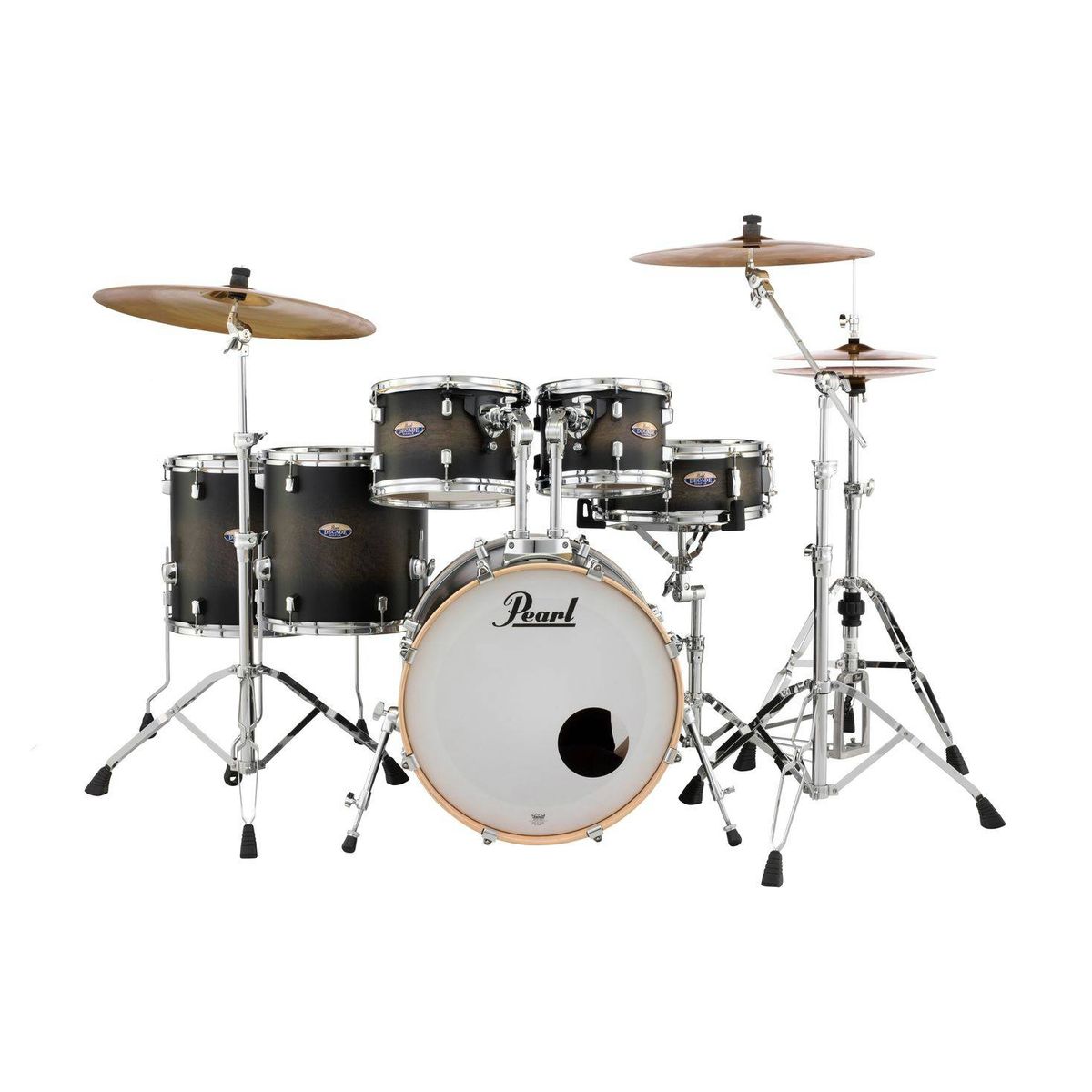 Pearl DMP926S/ C262 - ударная установка из 6-ти барабанов, цвет Satin Black Burst, со стойками в магазине для музыкантов Рок-н-Ролл