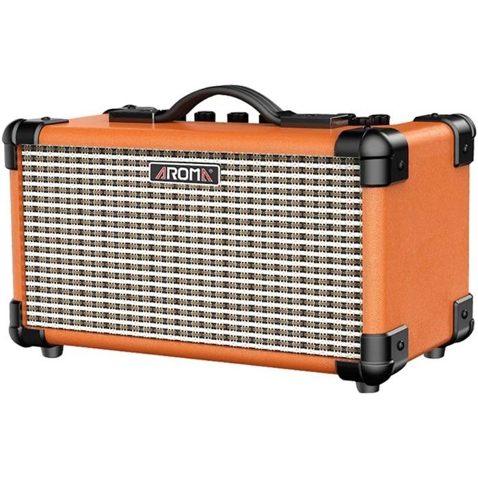 AROMA TM-15 ORANGE - Моделирующий гитарный комбо, 15 Вт, 2*3” (6Ом), 8 пресетов в магазине для музыкантов Рок-н-Ролл