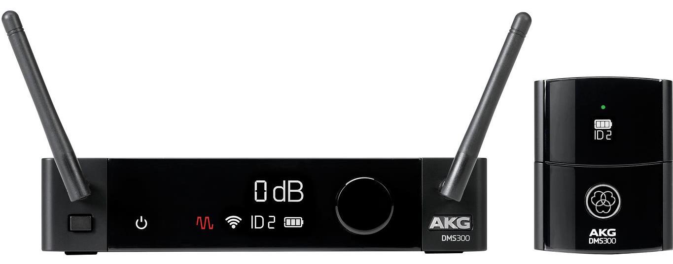 AKG DMS300 Instrument Set - цифровая радиосистема с портативным передатчиком, диапазон 2,4ГГц в магазине для музыкантов Рок-н-Ролл