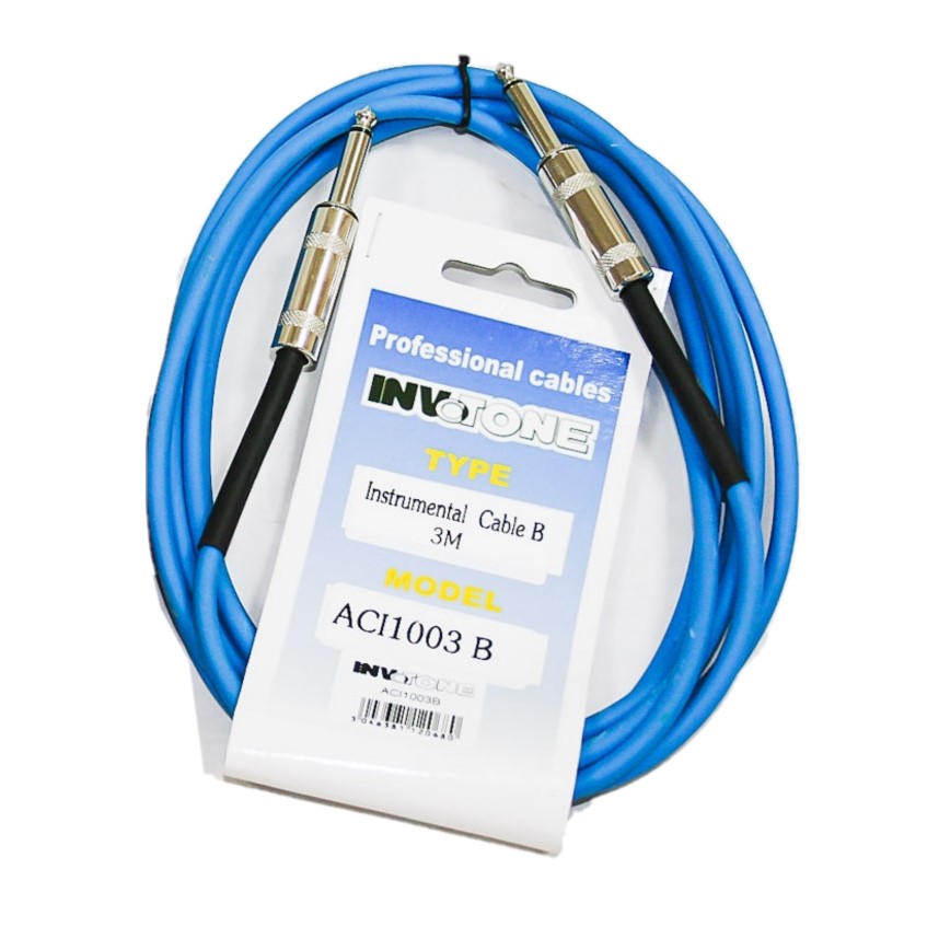 Invotone ACI1003B - инструментальный кабель, mono jack 6,3 <-> mono jack 6,3, длина 3 м в магазине для музыкантов Рок-н-Ролл