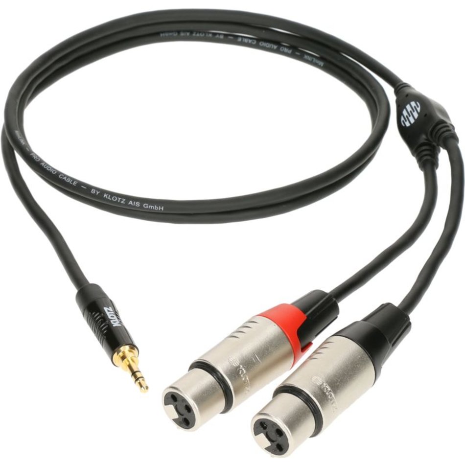KLOTZ KY8-180 - компонентный кабель серии MiniLink с разъемами stereo mini jack - 2 XLR мама в магазине для музыкантов Рок-н-Ролл