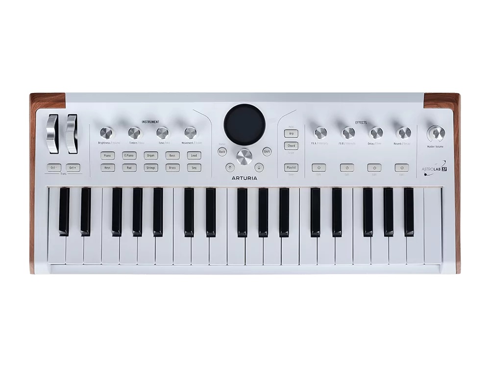 Arturia AstroLab 37 White - Сценическая клавиатура 37 клавиш, полувзвешенная механика в магазине для музыкантов Рок-н-Ролл