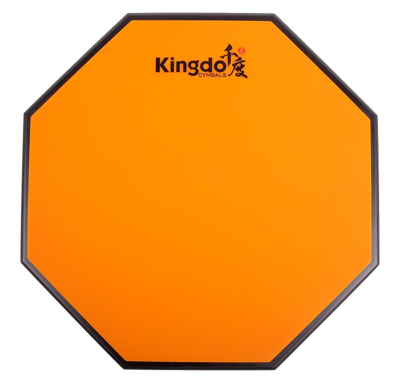 KINGDO DRUM PAD SILICAGEL ORANGE - тренировочный пэд 12", оранжевого цвета в магазине для музыкантов Рок-н-Ролл