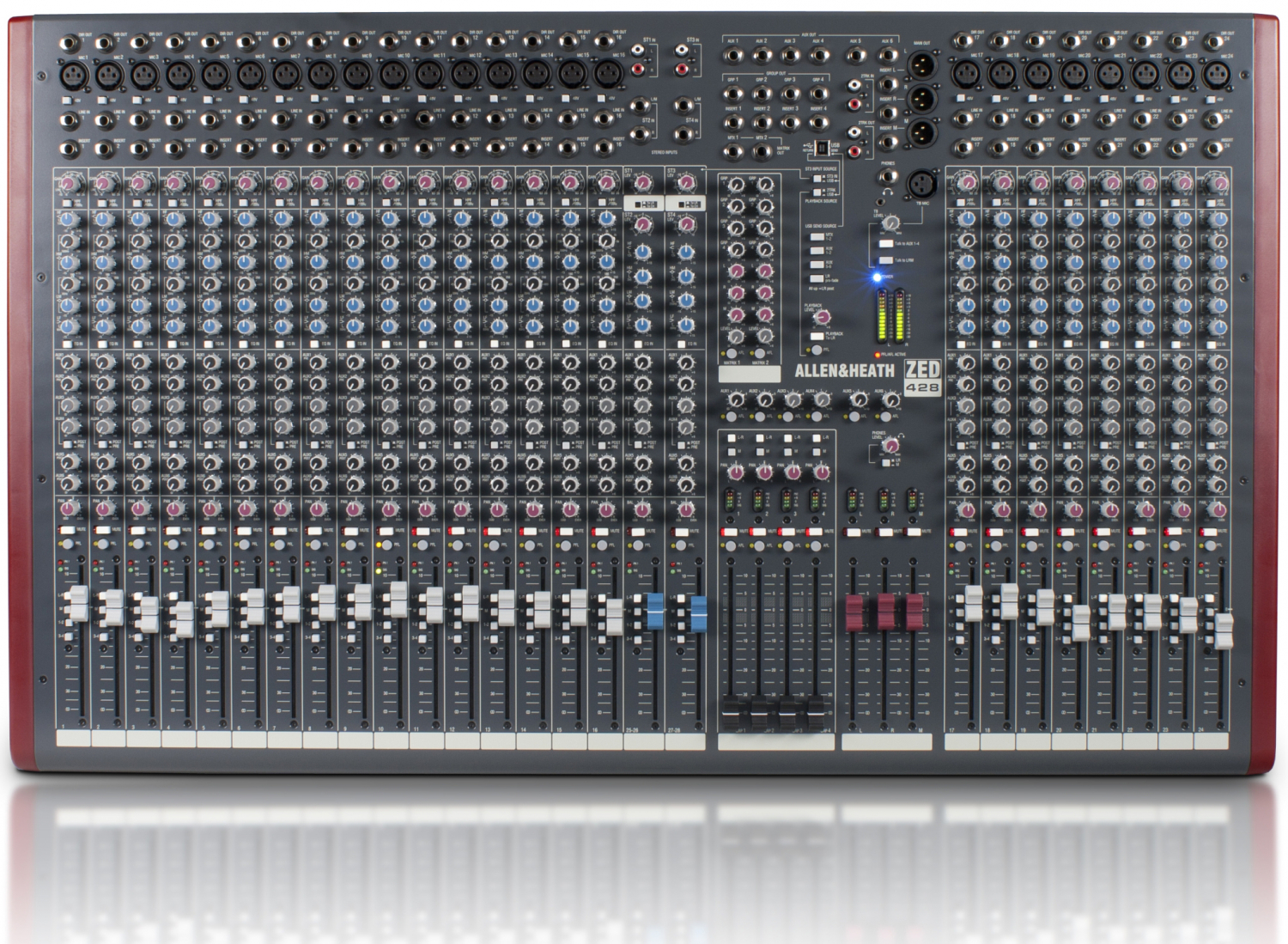 Allen&Heath ZED428 - Микшерный пульт 24 моно, 2 двойных стерео входа в магазине для музыкантов Рок-н-Ролл