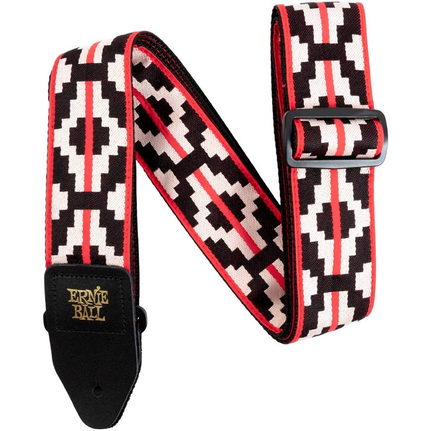Ernie Ball 5322 - гитарный ремень Jacquard с рисунком Ristra Red в магазине для музыкантов Рок-н-Ролл