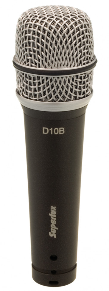 Superlux D10B - инструментальный динамический суперкардиойдный микрофон в магазине для музыкантов Рок-н-Ролл