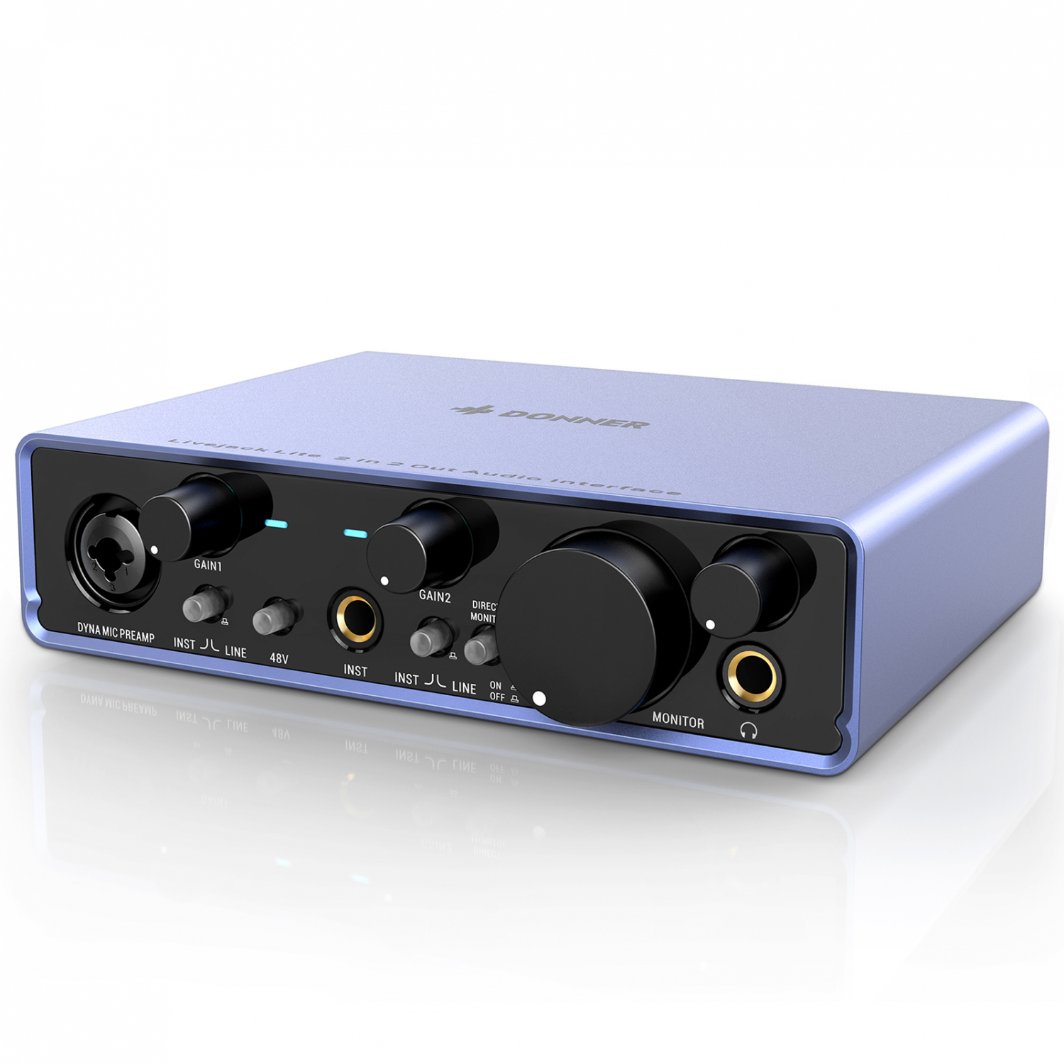 Donner Livejack Lite - USB аудио интерфейс 2 входа/2 выхода в магазине для музыкантов Рок-н-Ролл