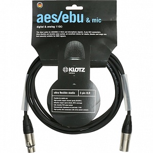 Klotz AES3HK1000 - Кабель микрофонный XLR, 10м в магазине для музыкантов Рок-н-Ролл