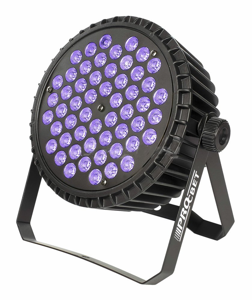 PROCBET PAR LED 54-3 UV - Светодиодный прожектор PAR 54 шт. светодиодов по 3 Вт / UV (ультрафиолет) в магазине для музыкантов Рок-н-Ролл