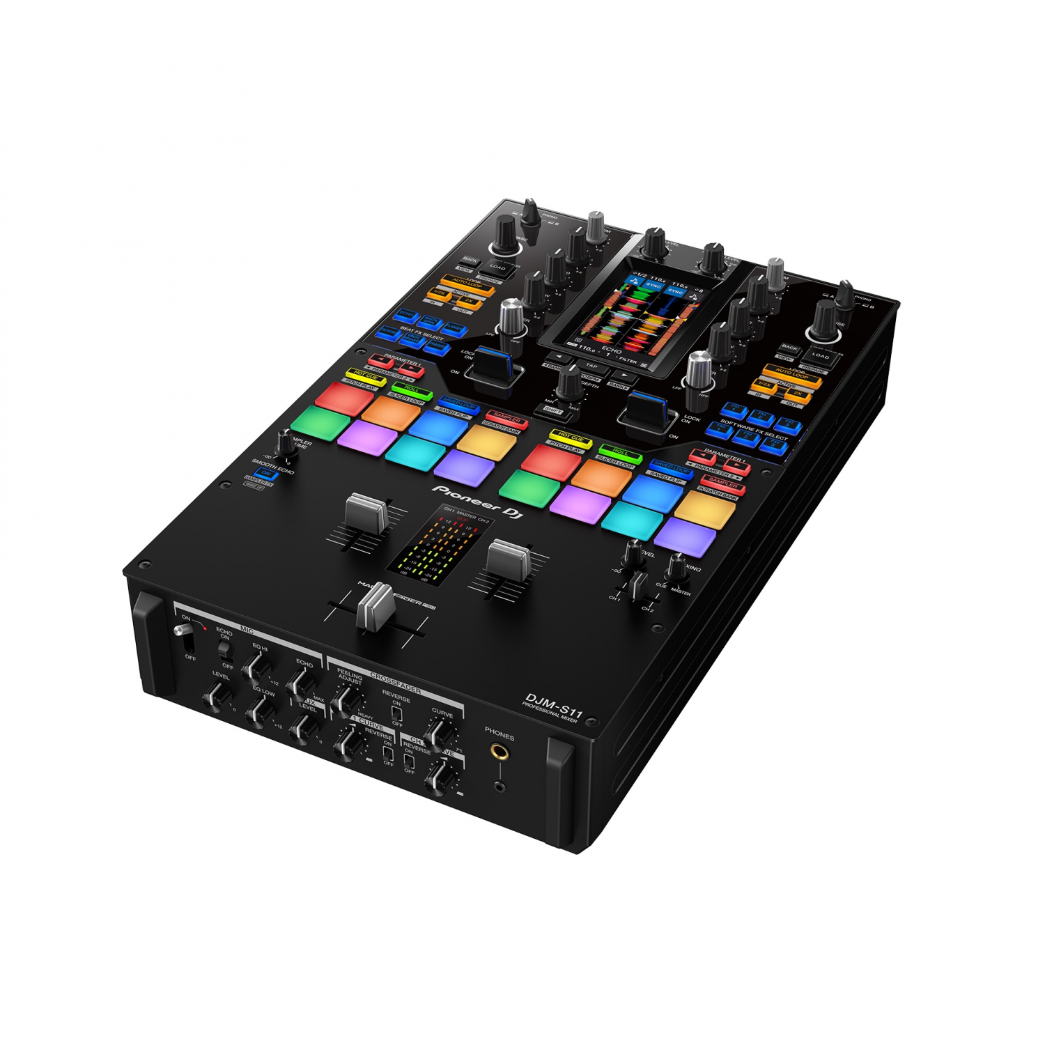 PIONEER DJM-S11 - 2-канальный микшерный пульт для скретча с сенсорным экраном в магазине для музыкантов Рок-н-Ролл