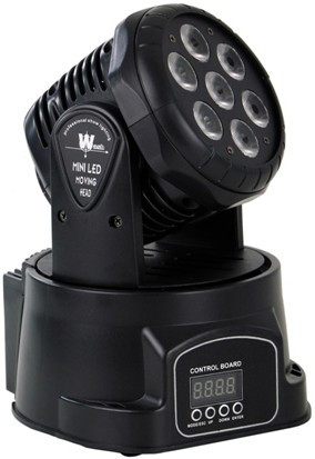 Involight LED MH78W - LED вращающаяся голова, 7x8 Вт RGBW мультичип, DMX-512 в магазине для музыкантов Рок-н-Ролл