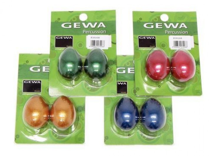 Gewa 830168 Chicken Shaker - шейкер-яйцо, пара, цвета в ассортименте, длина 5,5 см в магазине для музыкантов Рок-н-Ролл