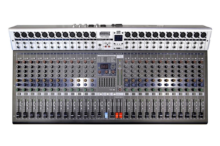 NordFolk PRO-24MAX - микшерный пульт, 24 каналов, DSP, MP3 плеер, EQ в магазине для музыкантов Рок-н-Ролл