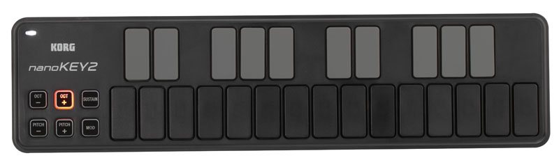 KORG nanoKEY2 BK - Cверхтонкая USB-клавиатура, цвет черный в магазине для музыкантов Рок-н-Ролл