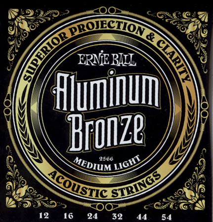Ernie Ball 2566 - струны для акуст.гитары ALUMINUM BRONZE MEDIUM LIGHT(12-16-24w-32-44-54) в магазине для музыкантов Рок-н-Ролл
