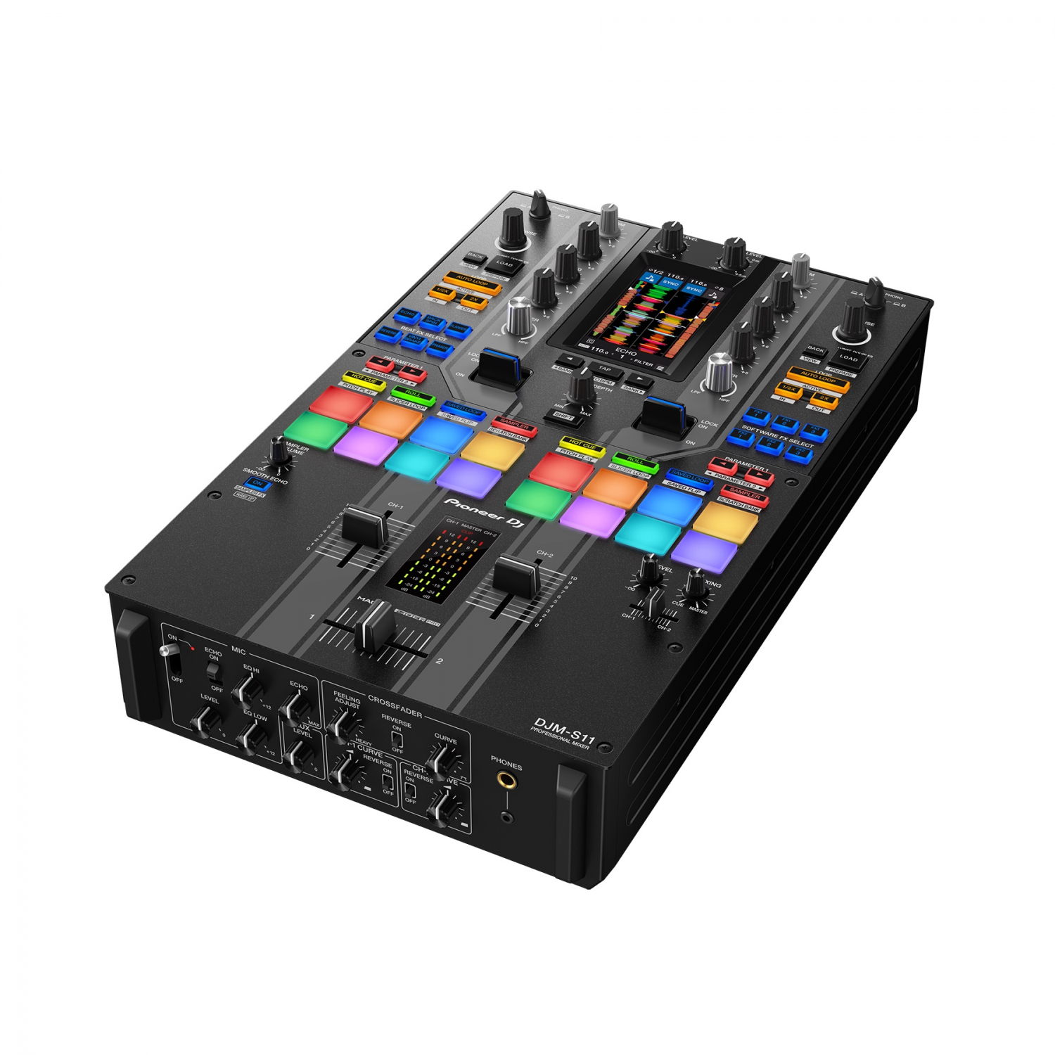 PIONEER DJM-S11-SE - 2-канальный микшерный пульт для скретча с сенсорным экраном (цвет серый) в магазине для музыкантов Рок-н-Ролл