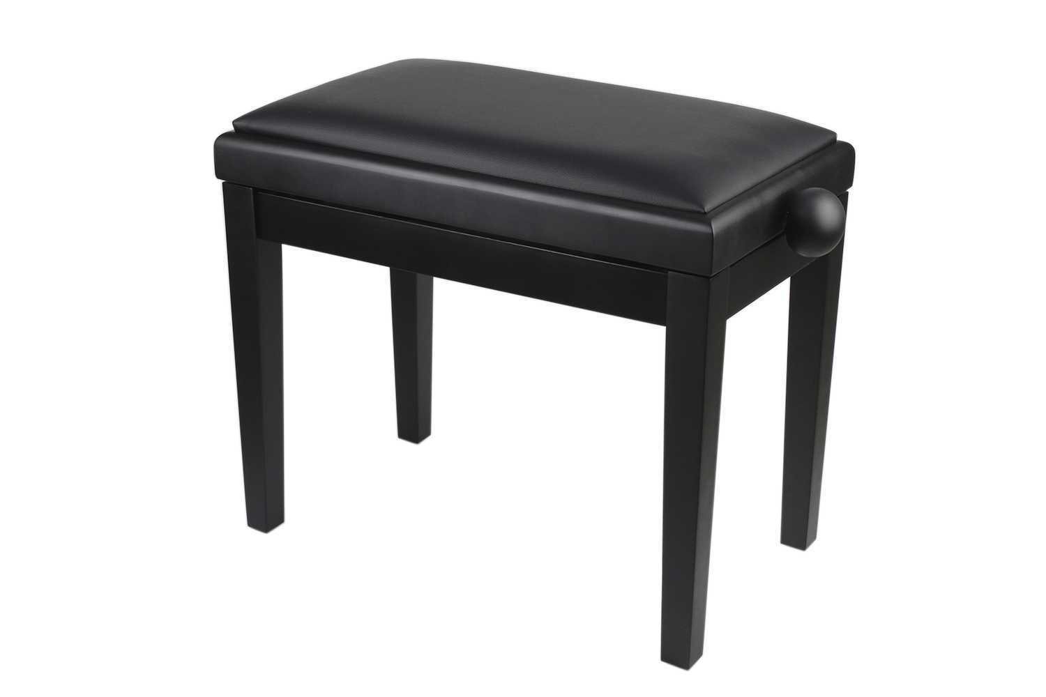 ACURY BC-018B MB - Регулируемая банкетка для фортепиано Черная матовая с кожзам в магазине для музыкантов Рок-н-Ролл